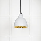 Hammered Brass Brindley Pendant in Flock | From The Anvil - Brindley - From The Anvil - Yester Home