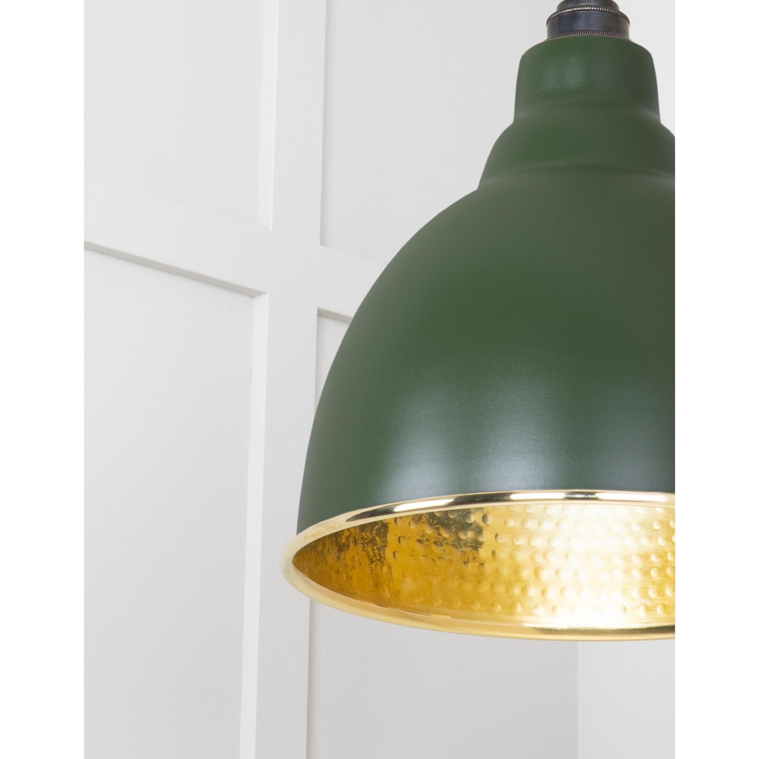 Hammered Brass Brindley Pendant in Heath | From The Anvil - Brindley - From The Anvil - Yester Home