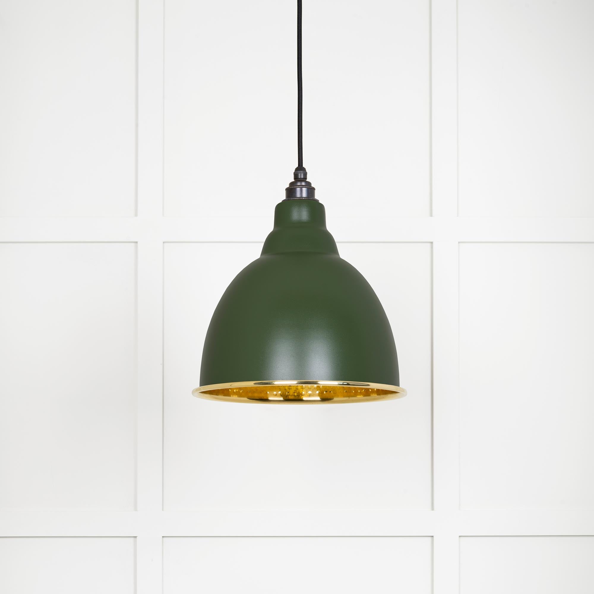 Hammered Brass Brindley Pendant in Heath | From The Anvil - Brindley - From The Anvil - Yester Home