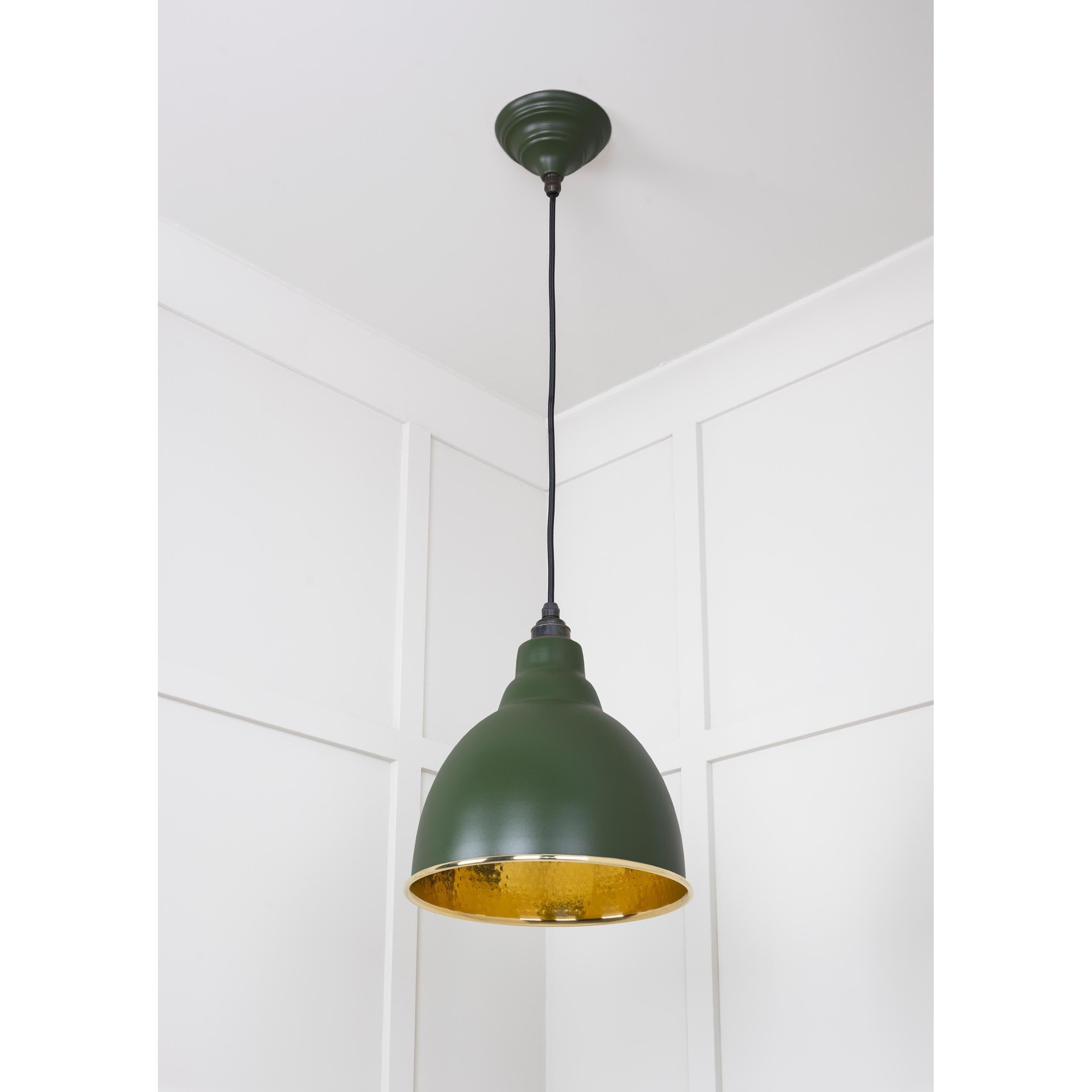 Hammered Brass Brindley Pendant in Heath | From The Anvil - Brindley - From The Anvil - Yester Home