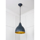 Hammered Brass Brindley Pendant in Soot | From The Anvil - Brindley - From The Anvil - Yester Home