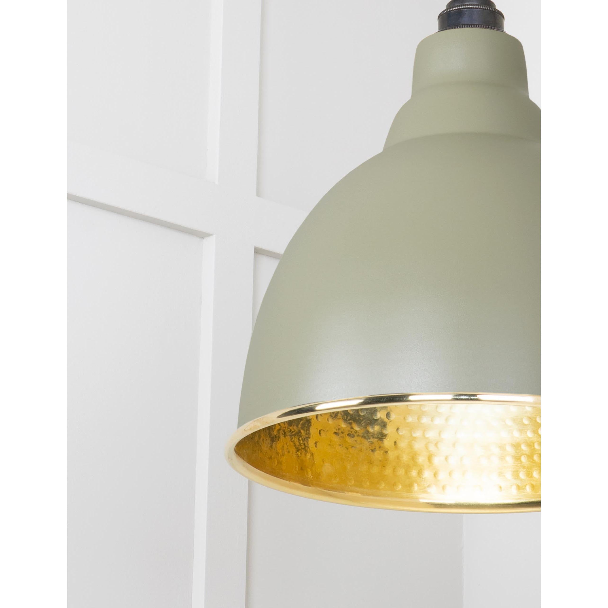 Hammered Brass Brindley Pendant in Tump | From The Anvil - Brindley - From The Anvil - Yester Home