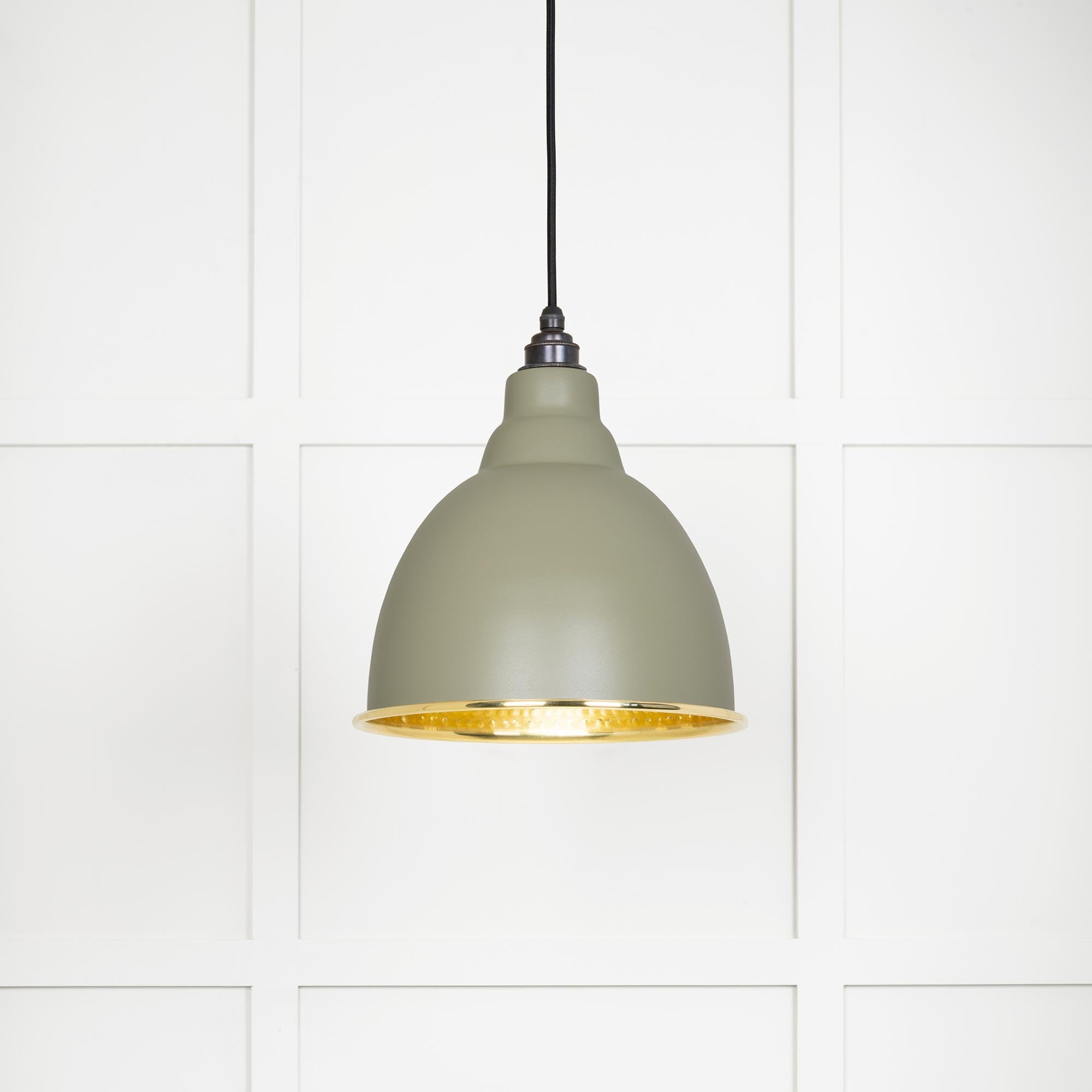 Hammered Brass Brindley Pendant in Tump | From The Anvil - Brindley - From The Anvil - Yester Home