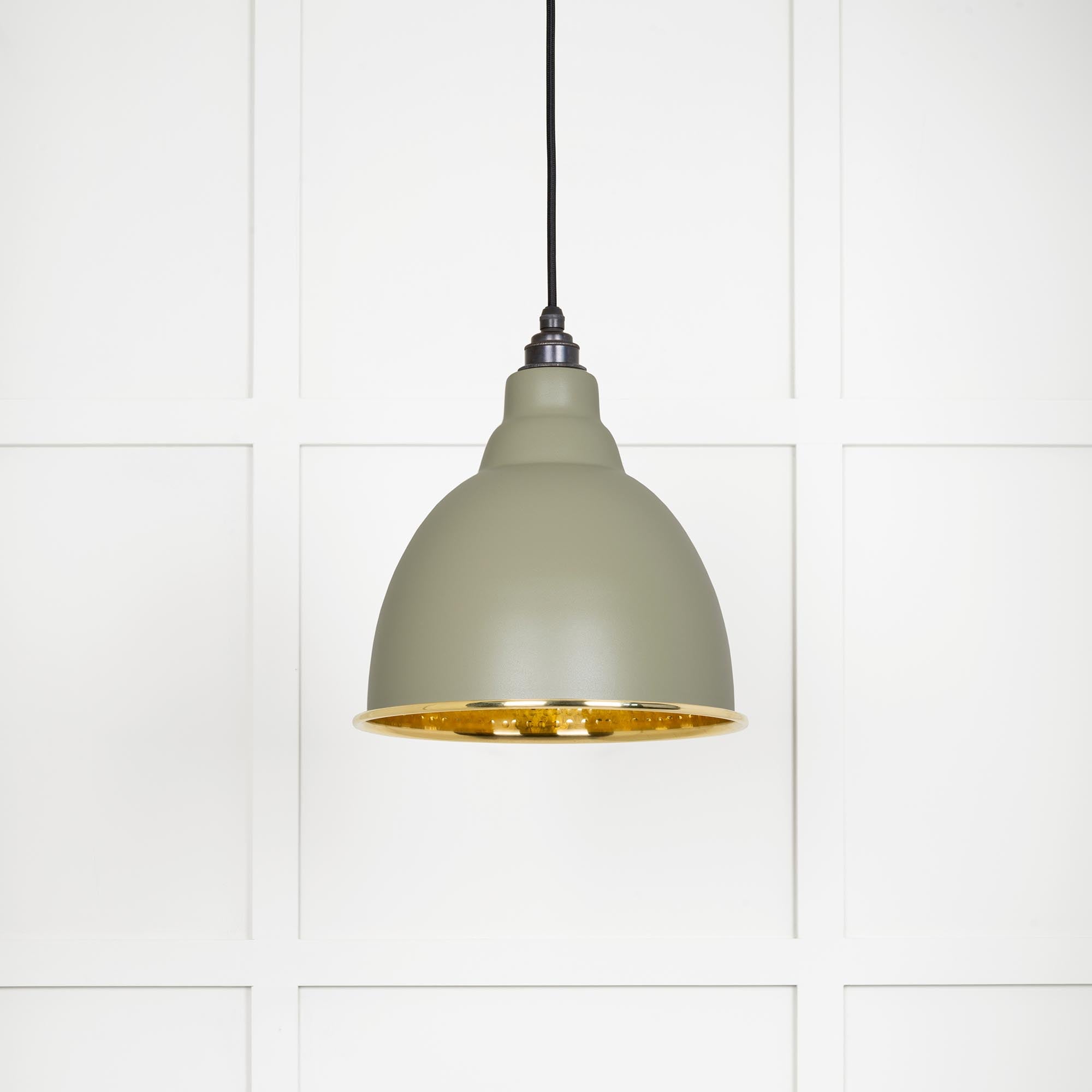 Hammered Brass Brindley Pendant in Tump | From The Anvil - Brindley - From The Anvil - Yester Home