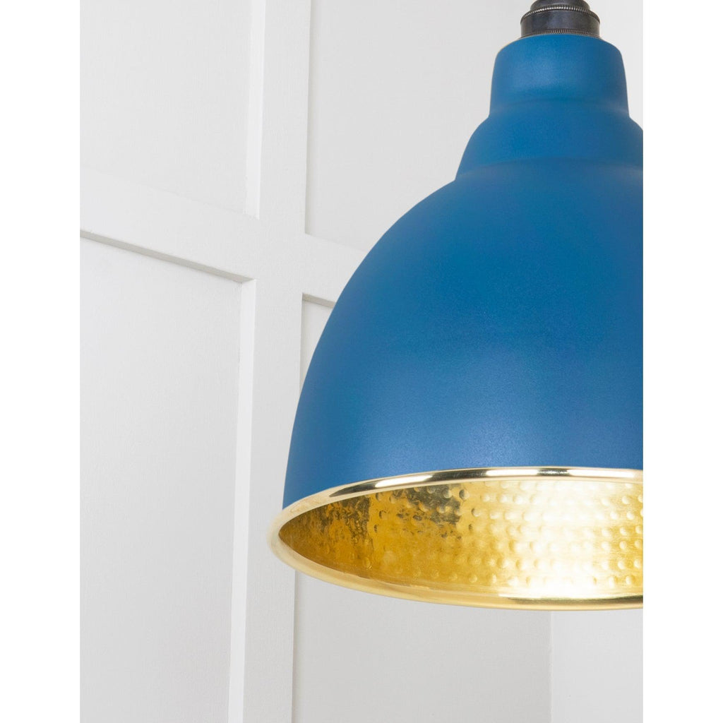 Hammered Brass Brindley Pendant in Upstream | From The Anvil-Brindley-Yester Home