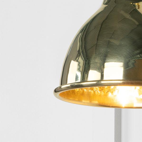 Hammered Brass Brindley Wall Light | From The Anvil-Wall Lights-Yester Home