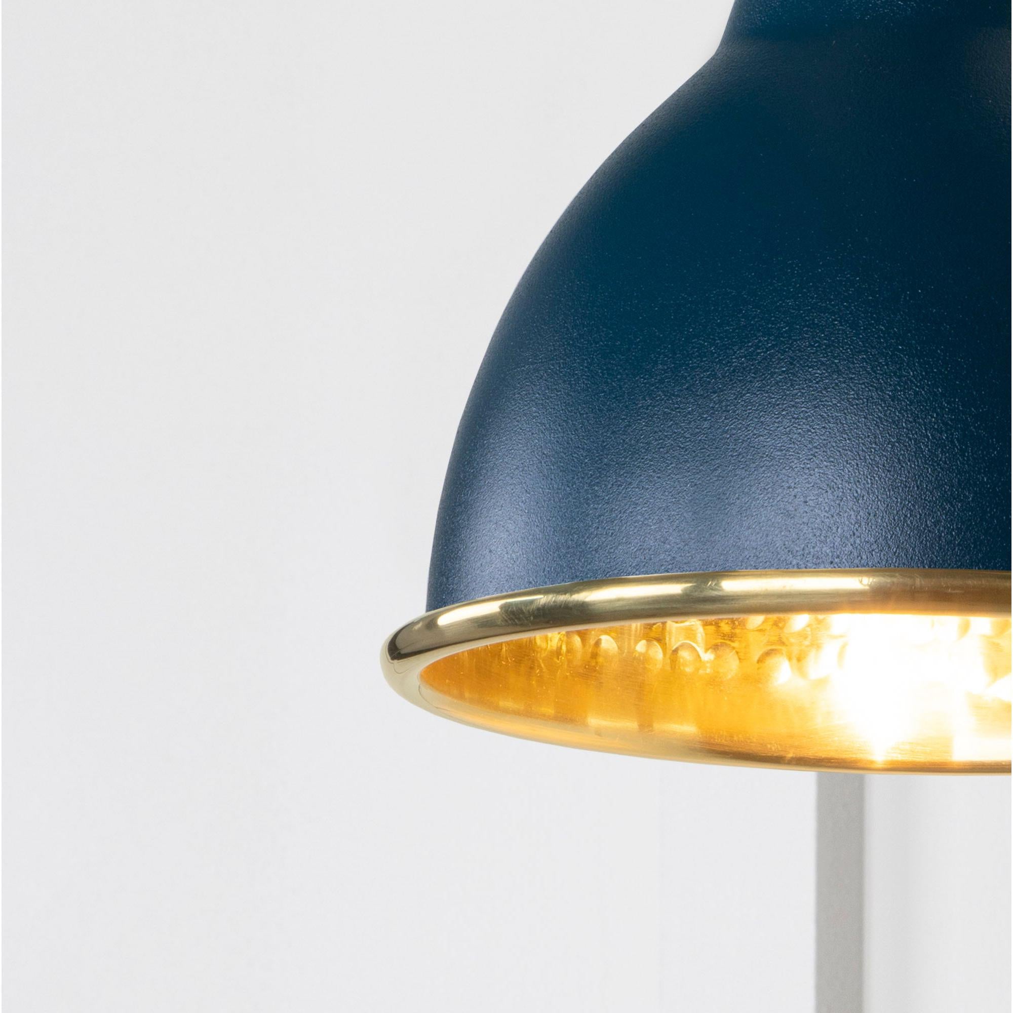 Hammered Brass Brindley Wall Light in Dusk | From The Anvil - Wall Lights - From The Anvil - Yester Home