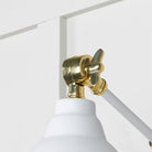 Hammered Brass Brindley Wall Light in Flock | From The Anvil-Wall Lights-Yester Home