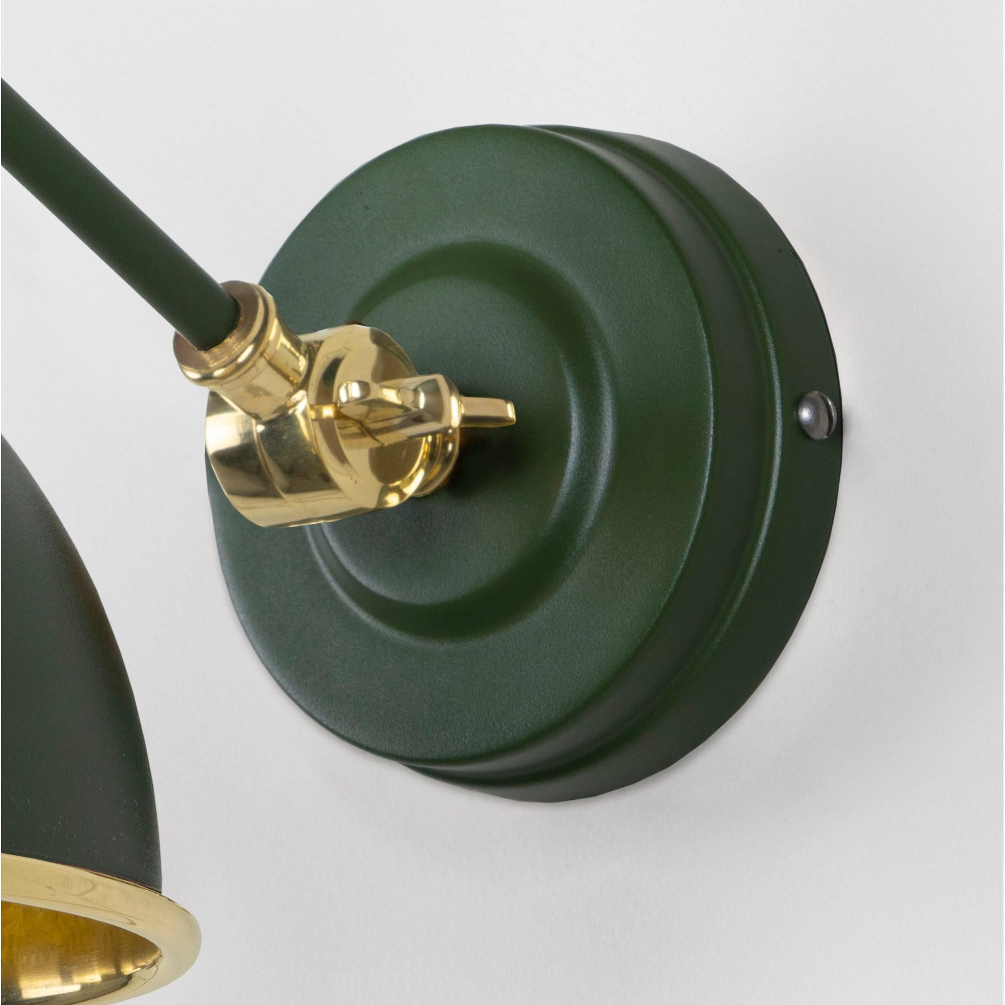 Hammered Brass Brindley Wall Light in Heath | From The Anvil - Wall Lights - From The Anvil - Yester Home