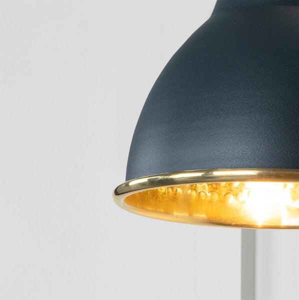 Hammered Brass Brindley Wall Light in Soot | From The Anvil-Wall Lights-Yester Home