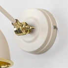 Hammered Brass Brindley Wall Light in Teasel | From The Anvil-Wall Lights-Yester Home