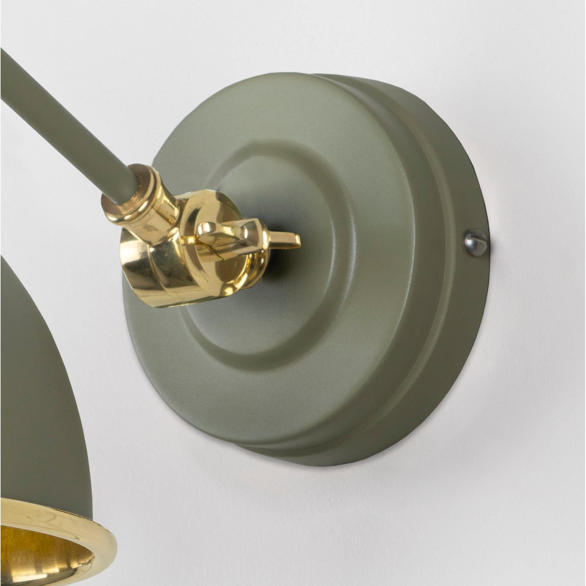 Hammered Brass Brindley Wall Light in Tump | From The Anvil - Wall Lights - From The Anvil - Yester Home