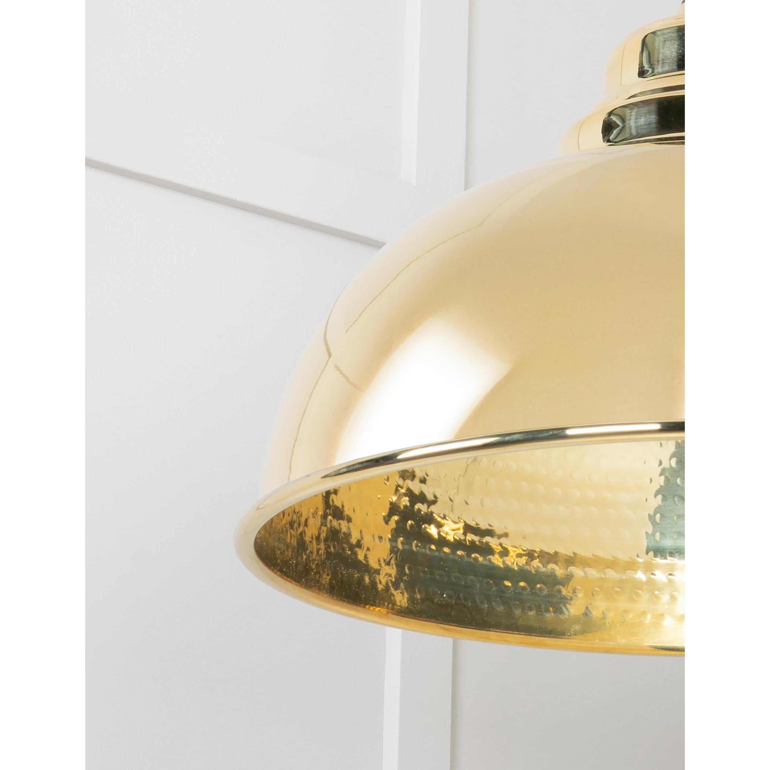 Hammered Brass Harborne Pendant | From The Anvil - Harborne - From The Anvil - Yester Home