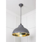 Hammered Brass Harborne Pendant in Bluff | From The Anvil - Harborne - From The Anvil - Yester Home