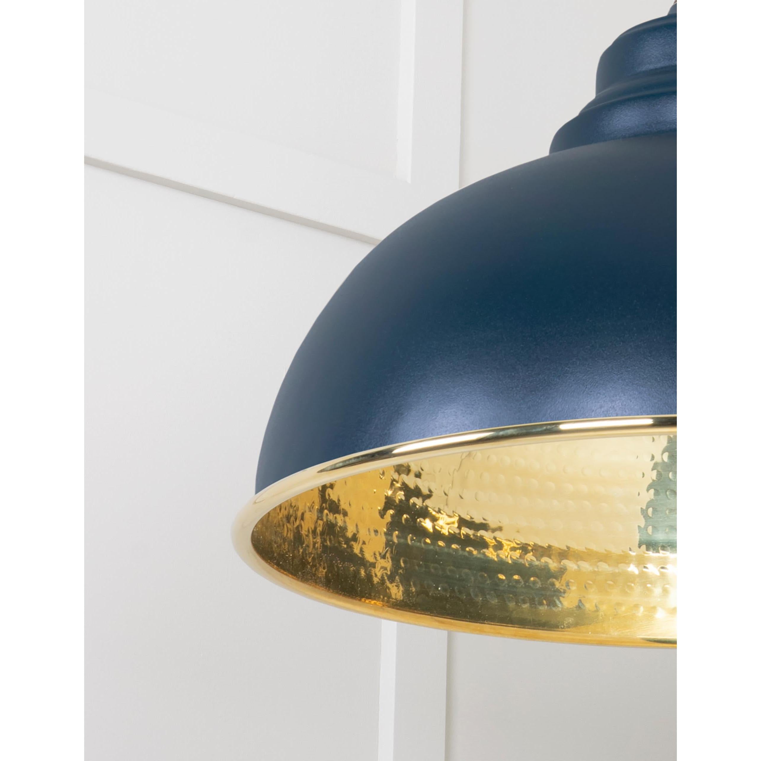 Hammered Brass Harborne Pendant in Dusk | From The Anvil - Harborne - From The Anvil - Yester Home