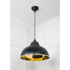 Hammered Brass Harborne Pendant in Elan Black | From The Anvil - Harborne - From The Anvil - Yester Home