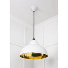 Hammered Brass Harborne Pendant in Flock | From The Anvil - Harborne - From The Anvil - Yester Home