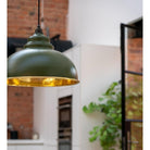 Hammered Brass Harborne Pendant in Heath | From The Anvil-Harborne-Yester Home