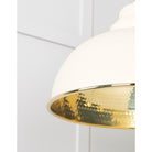 Hammered Brass Harborne Pendant in Teasel | From The Anvil - Harborne - From The Anvil - Yester Home
