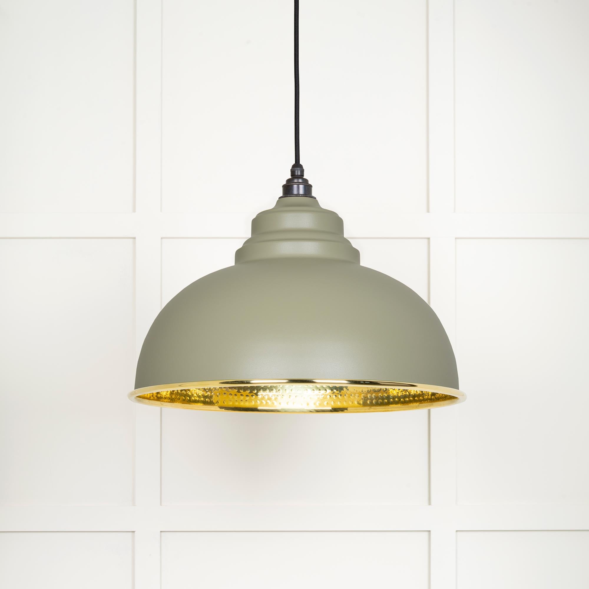 Hammered Brass Harborne Pendant in Tump | From The Anvil - Harborne - From The Anvil - Yester Home