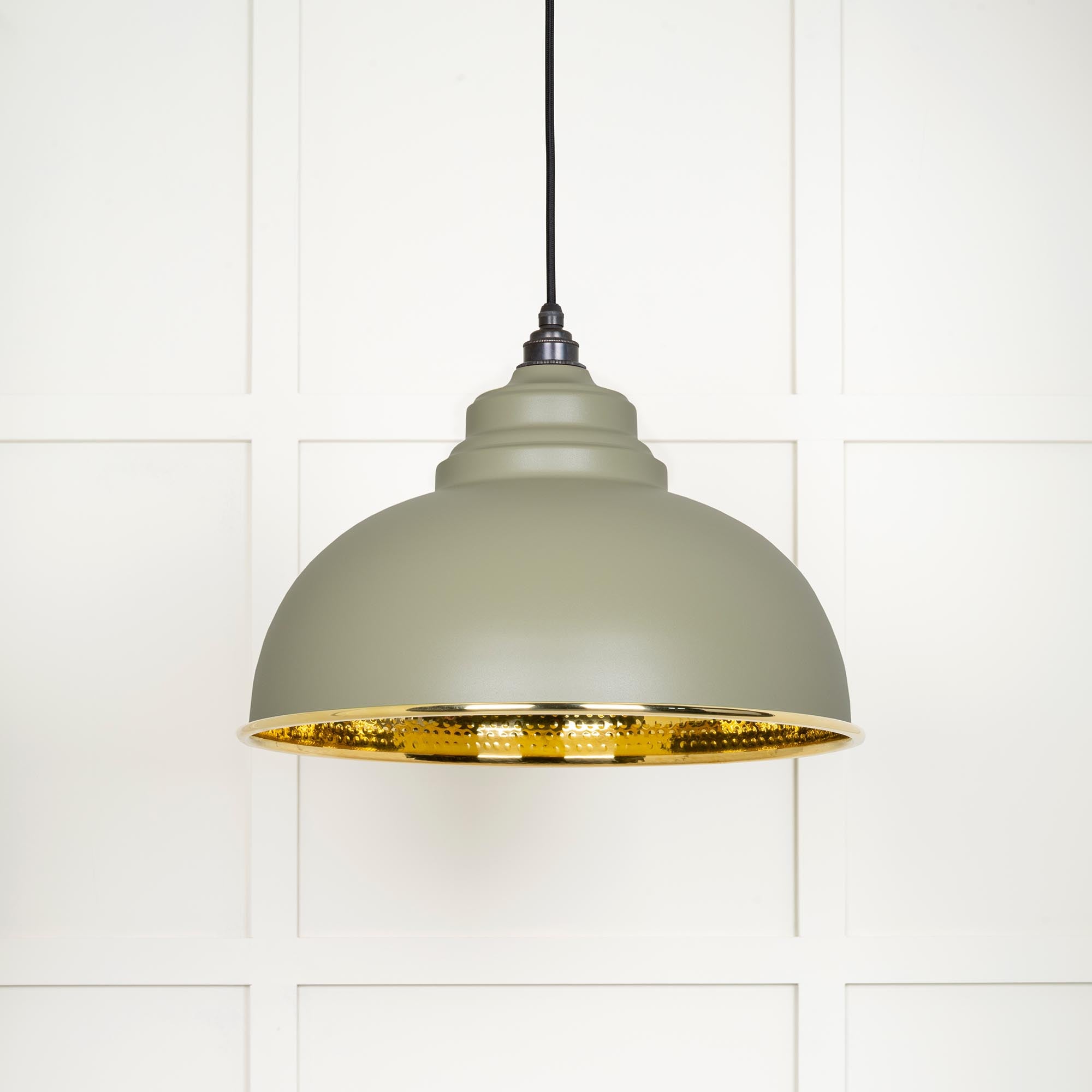 Hammered Brass Harborne Pendant in Tump | From The Anvil - Harborne - From The Anvil - Yester Home