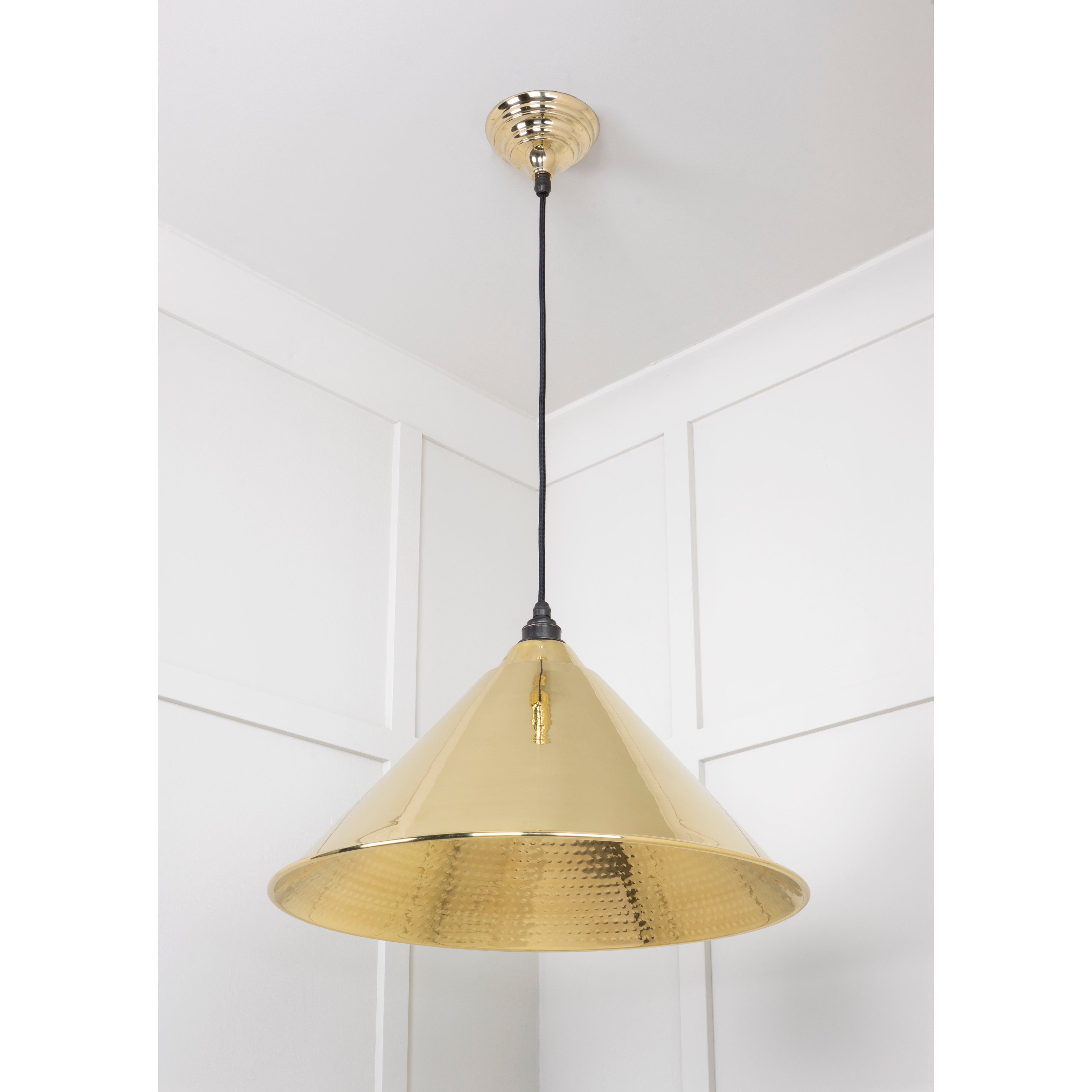 Hammered Brass Hockley Pendant | From The Anvil-Hockley-Yester Home