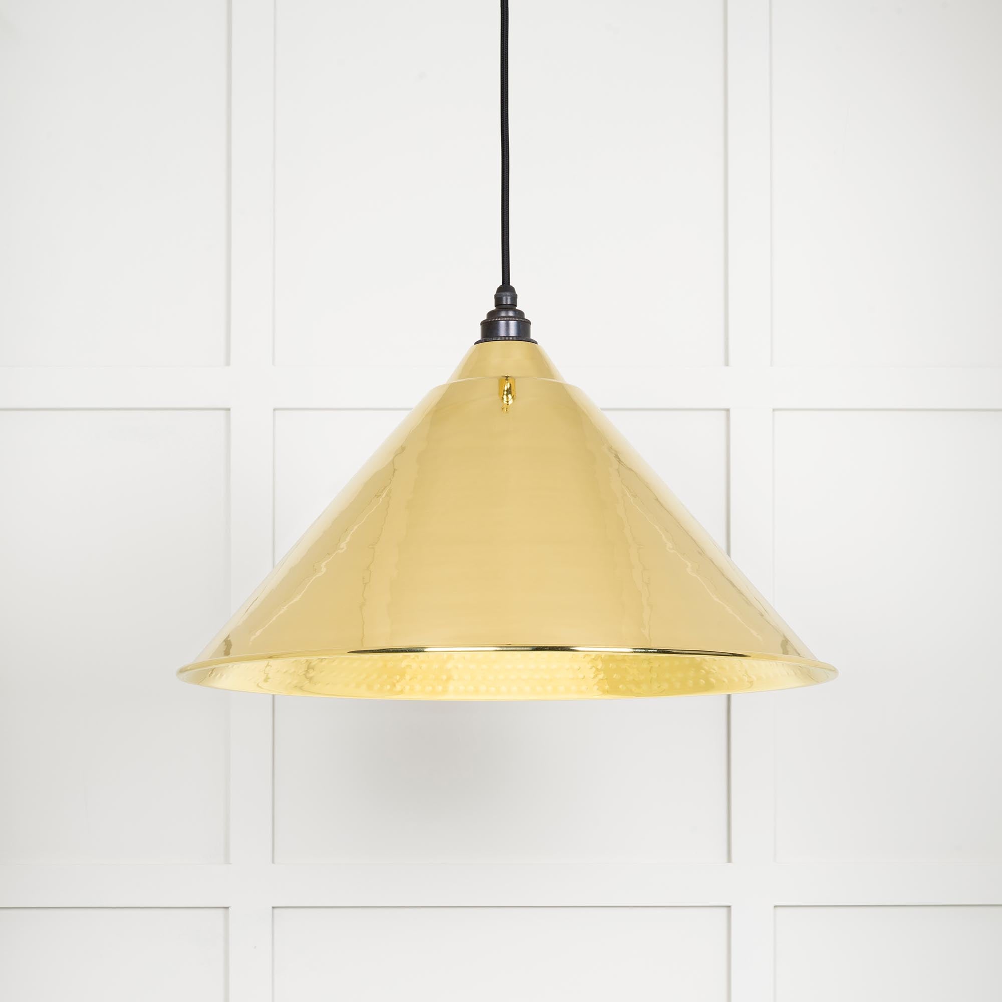 Hammered Brass Hockley Pendant | From The Anvil - Hockley - From The Anvil - Yester Home