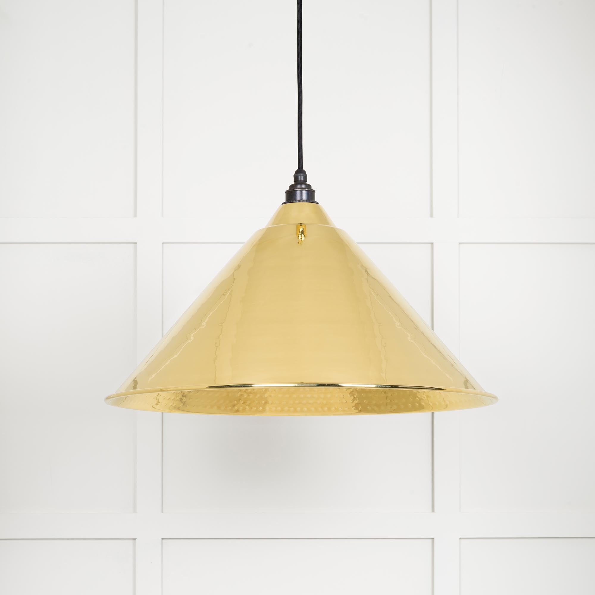 Hammered Brass Hockley Pendant | From The Anvil - Hockley - From The Anvil - Yester Home