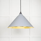Hammered Brass Hockley Pendant in Birch | From The Anvil - Hockley - From The Anvil - Yester Home
