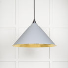 Hammered Brass Hockley Pendant in Birch | From The Anvil - Hockley - From The Anvil - Yester Home
