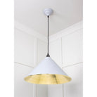 Hammered Brass Hockley Pendant in Birch | From The Anvil - Hockley - From The Anvil - Yester Home