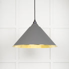 Hammered Brass Hockley Pendant in Bluff | From The Anvil - Hockley - From The Anvil - Yester Home