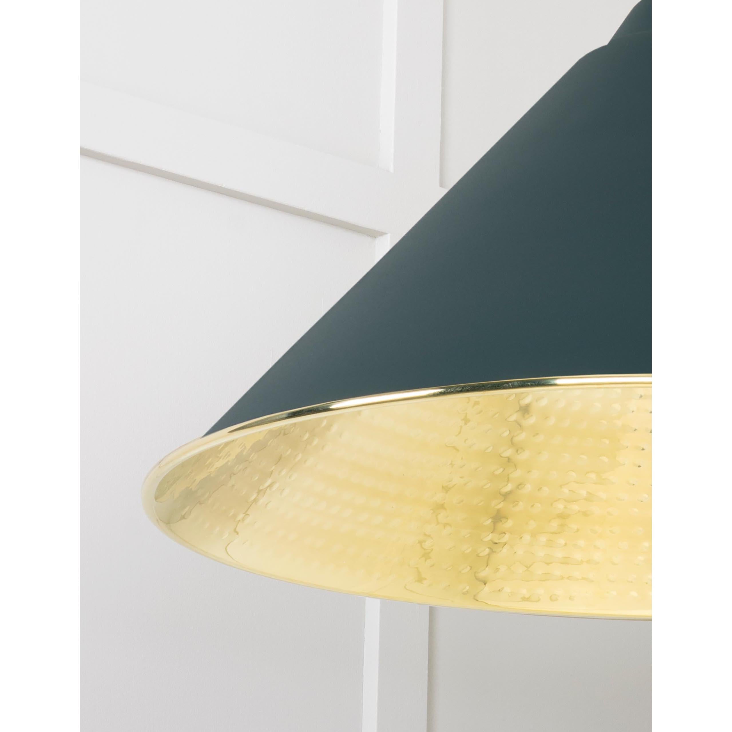 Hammered Brass Hockley Pendant in Dingle | From The Anvil - Hockley - From The Anvil - Yester Home