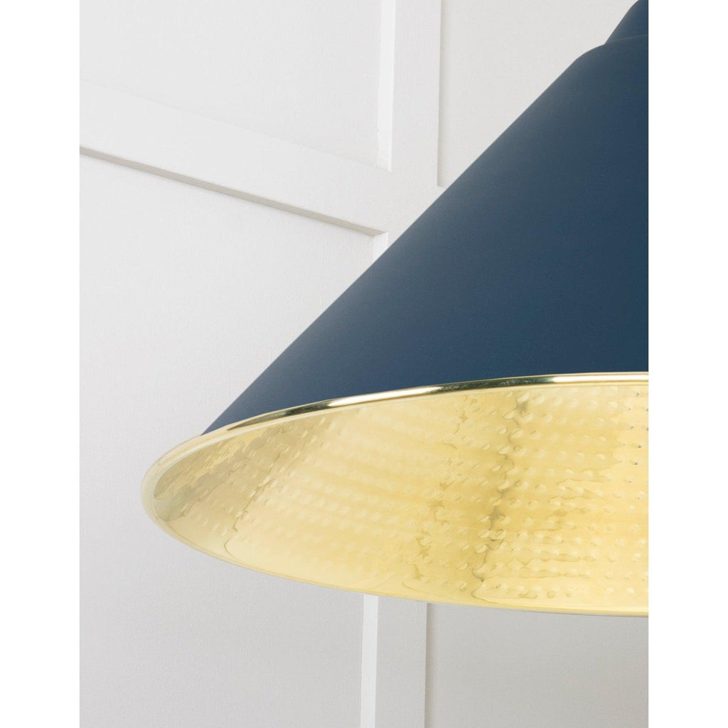Hammered Brass Hockley Pendant in Dusk | From The Anvil-Hockley-Yester Home