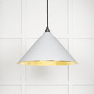 Hammered Brass Hockley Pendant in Flock | From The Anvil - Hockley - From The Anvil - Yester Home