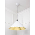Hammered Brass Hockley Pendant in Flock | From The Anvil - Hockley - From The Anvil - Yester Home