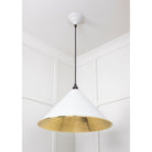 Hammered Brass Hockley Pendant in Flock | From The Anvil-Hockley-Yester Home