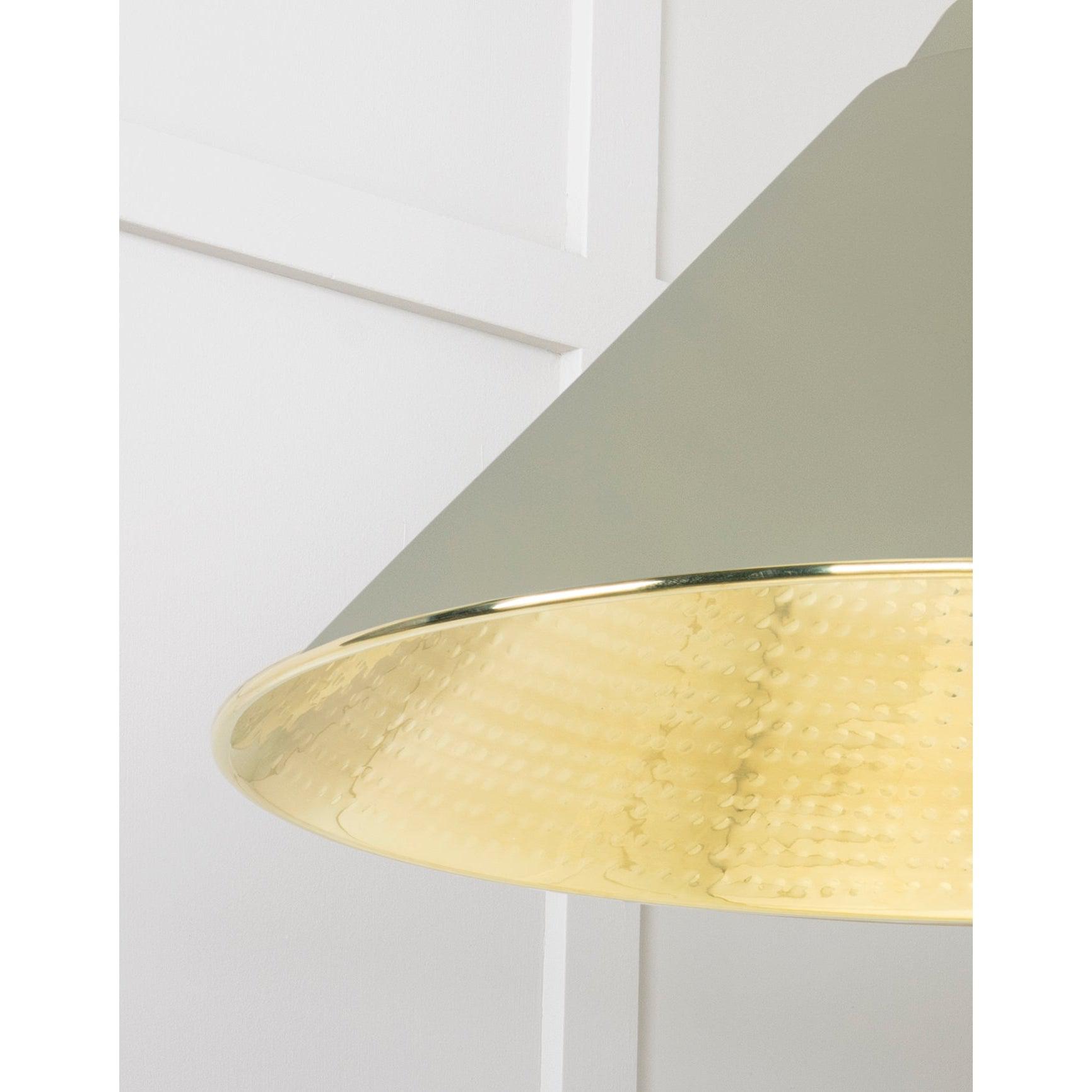 Hammered Brass Hockley Pendant in Tump | From The Anvil-Hockley-Yester Home