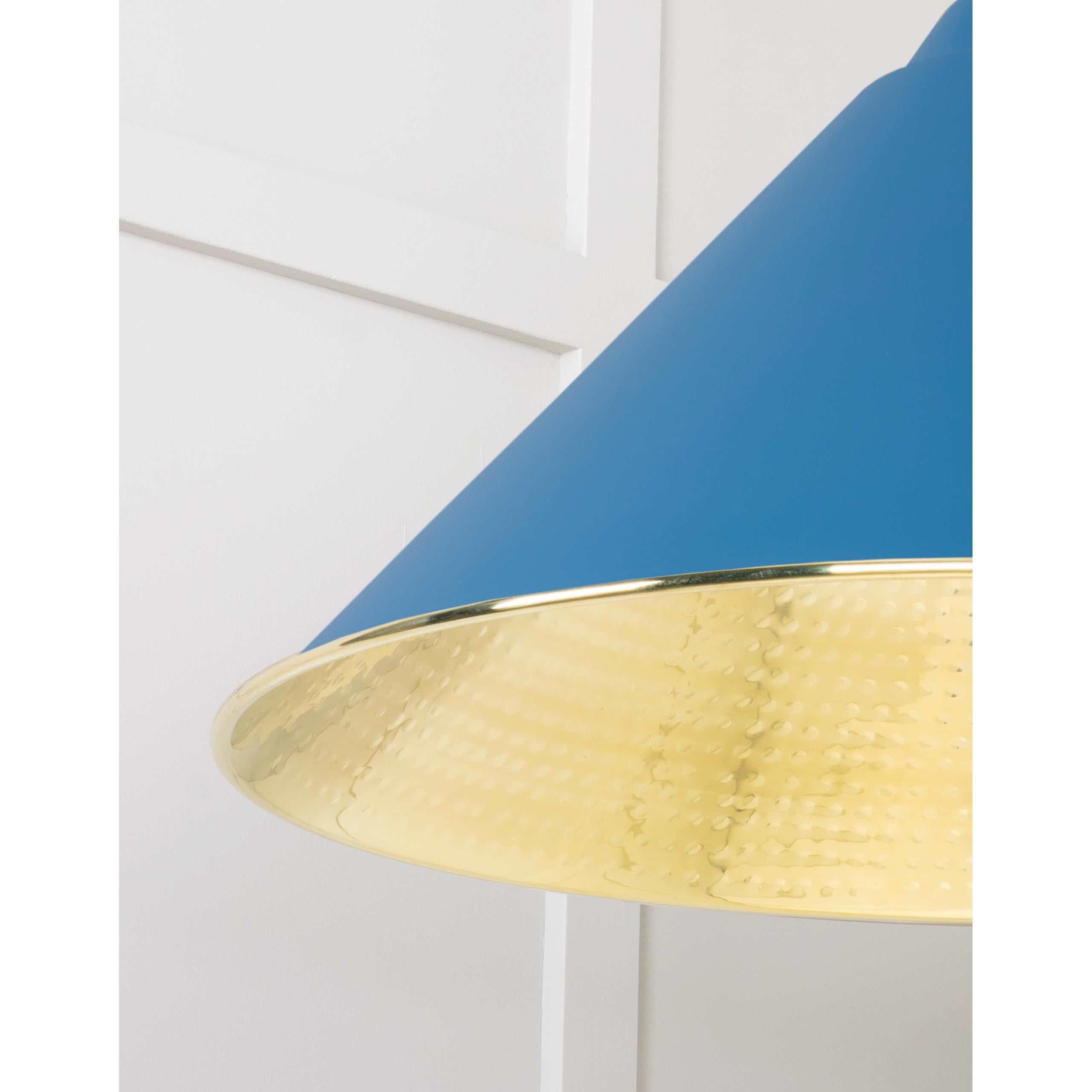 Hammered Brass Hockley Pendant in Upstream | From The Anvil - Hockley - From The Anvil - Yester Home