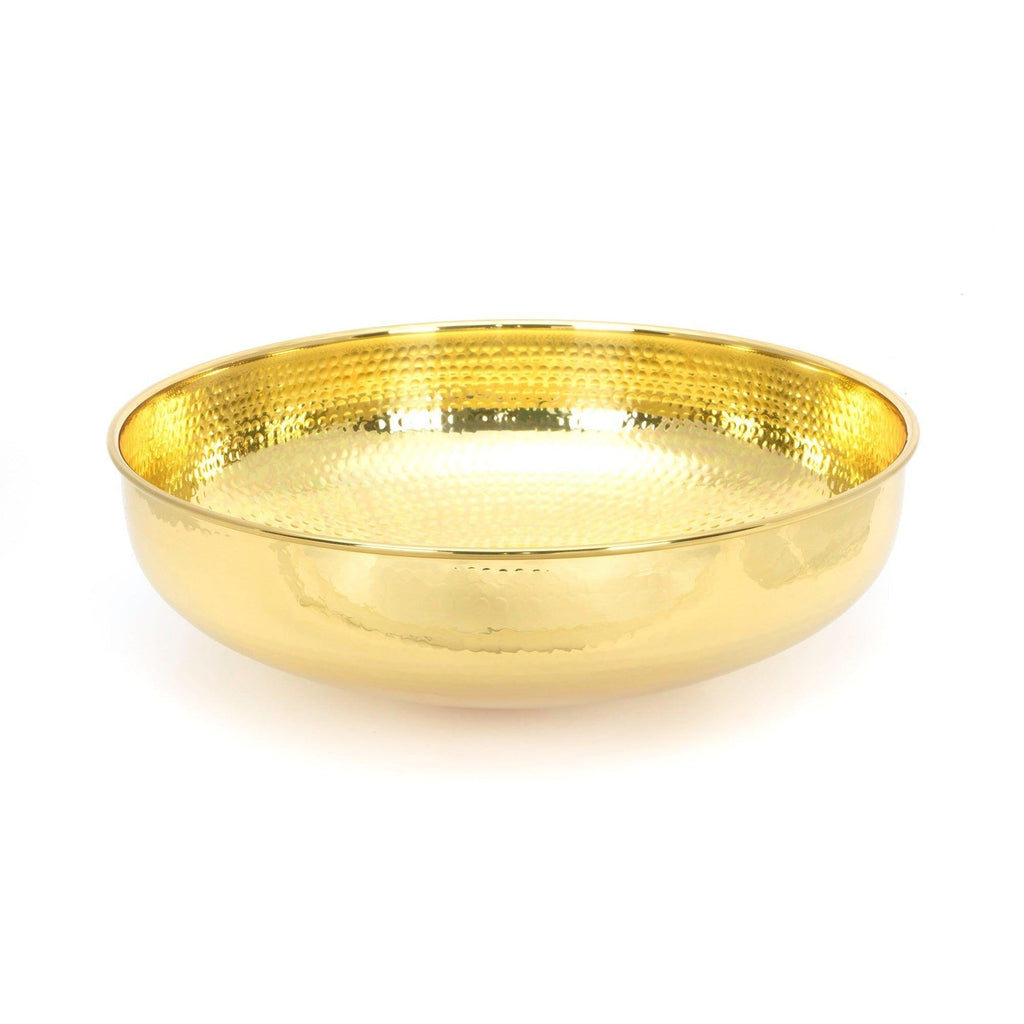 Hammered Brass Round Sink | From The Anvil