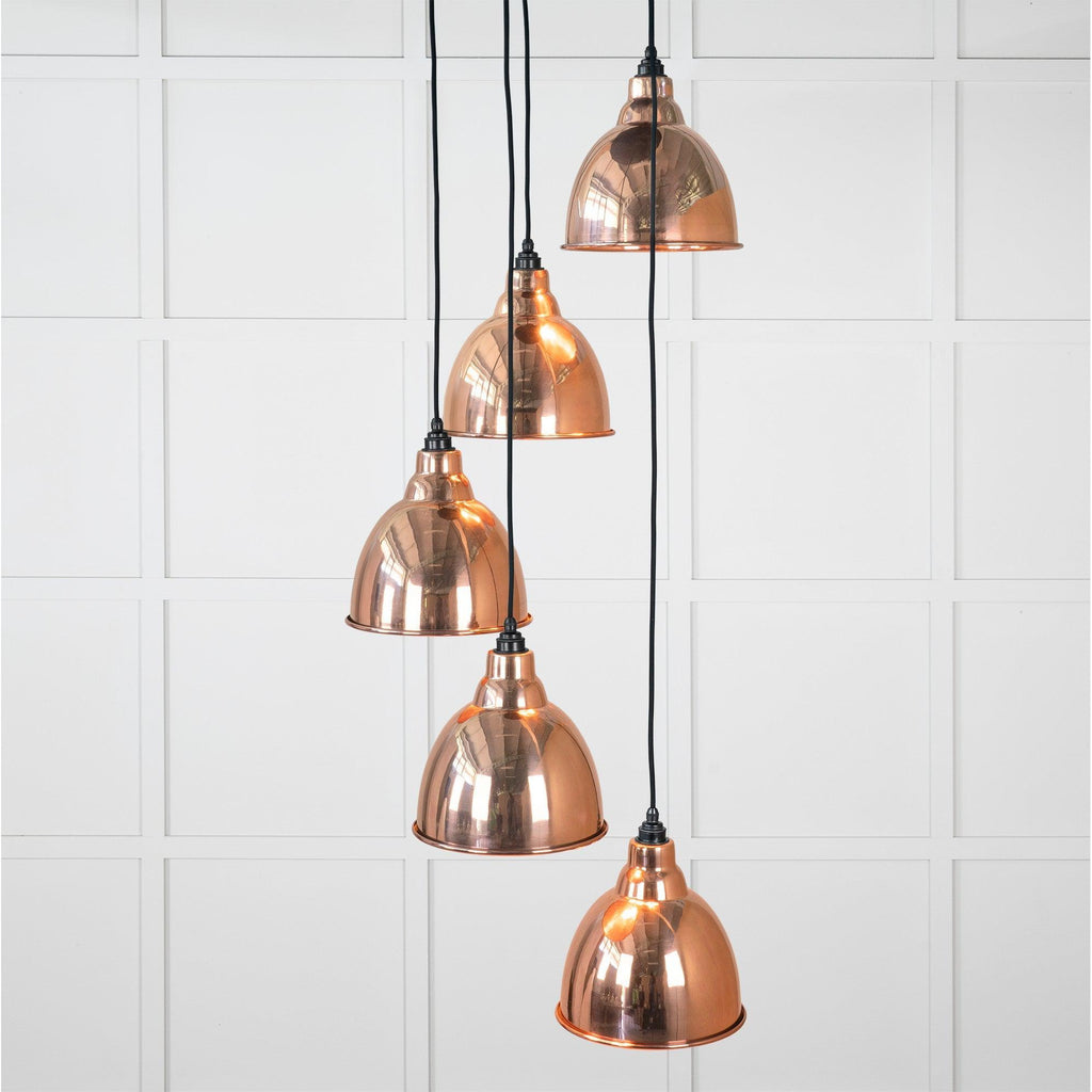 Hammered Copper Brindley Cluster Pendant | From The Anvil-Cluster Pendants-Yester Home