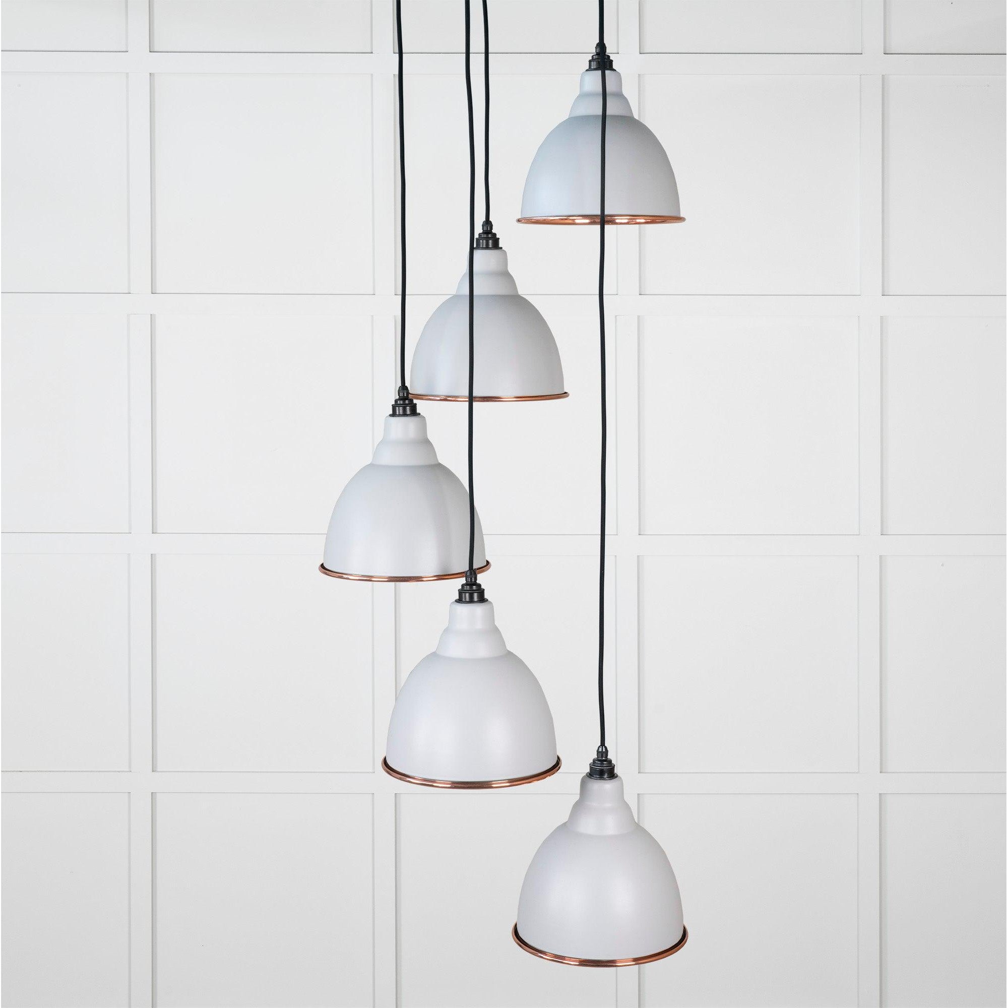 Hammered Copper Brindley Cluster Pendant in Birch | From The Anvil-Cluster Pendants-Yester Home