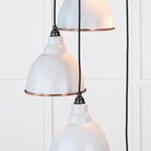 Hammered Copper Brindley Cluster Pendant in Birch | From The Anvil-Cluster Pendants-Yester Home