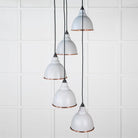 Hammered Copper Brindley Cluster Pendant in Birch | From The Anvil-Cluster Pendants-Yester Home