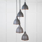 Hammered Copper Brindley Cluster Pendant in Bluff | From The Anvil-Cluster Pendants-Yester Home