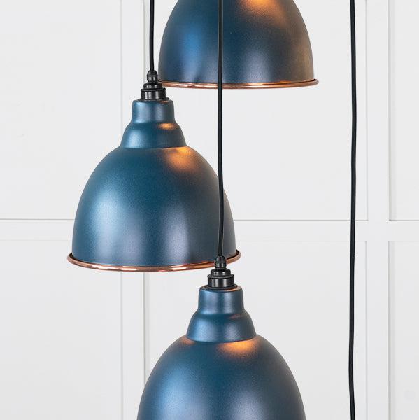 Hammered Copper Brindley Cluster Pendant in Dusk | From The Anvil-Cluster Pendants-Yester Home