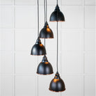 Hammered Copper Brindley Cluster Pendant in Elan Black | From The Anvil - Cluster Pendants - From The Anvil - Yester Home