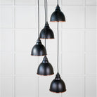 Hammered Copper Brindley Cluster Pendant in Elan Black | From The Anvil - Cluster Pendants - From The Anvil - Yester Home