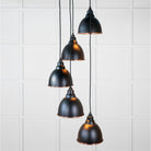 Hammered Copper Brindley Cluster Pendant in Elan Black | From The Anvil-Cluster Pendants-Yester Home