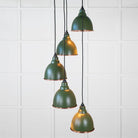 Hammered Copper Brindley Cluster Pendant in Heath | From The Anvil-Cluster Pendants-Yester Home